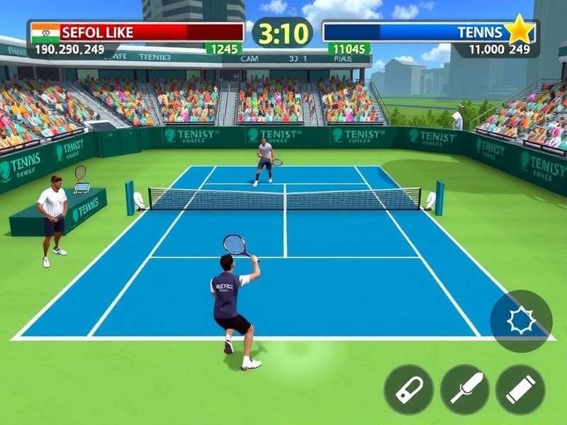 Championship Tennis King Gameplay Screenshot